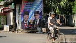 Spanduk Kemenangan Prabowo-Sandiaga Bertebaran di Jakarta
