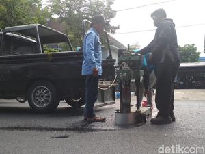 Perbaikan Jalan di Tulungagung Dikebut Jelang Mudik