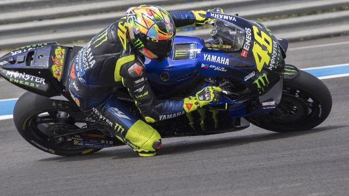Valentino Rossi kala membalap bersama tim Yamaha (Mirco Lazzari gp/Getty Images) Valentino Rossi kala membalap bersama tim Yamaha (Mirco Lazzari gp/Getty Images)