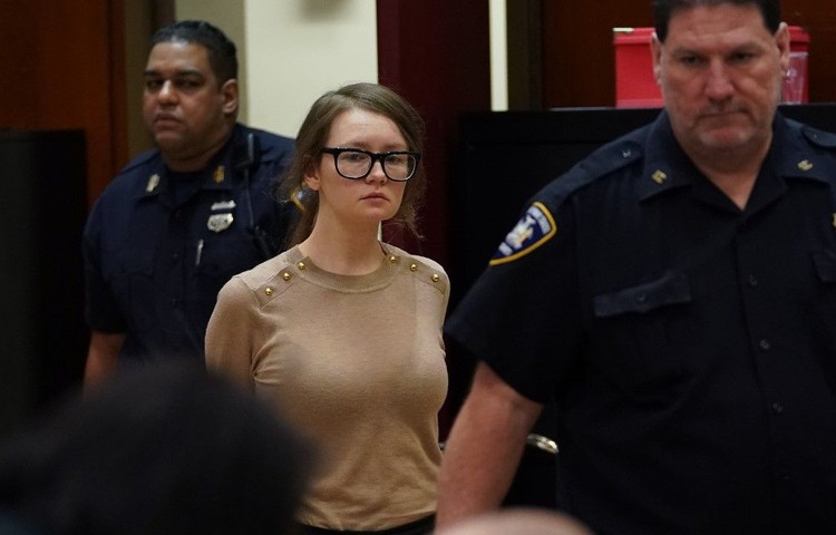 Anna Sorokin Fake German heiress Anna Sorokin arrives in court during her sentencing at Manhattan Supreme Court May 9, 2019 following her conviction last month on multiple counts of grand larceny and theft of services (Photo by TIMOTHY A. CLARY / AFP)