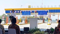Presiden Joko Widodo dalam amanatnya mengungkapkan bahwa Jalan Tol Pandaan-Malang akan beroperasi tanpa tarif untuk memberikan pelayanan optimal kepada masyarakat hingga libur Lebaran. Istimewa/Dok. PT Jasa Marga (Persero) Tbk.