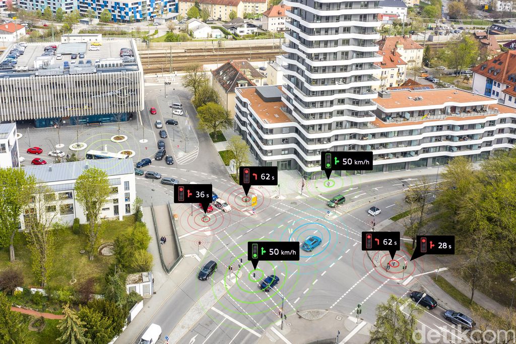 Audi is introducing the vehicle-to-infrastructure (V2I) service 