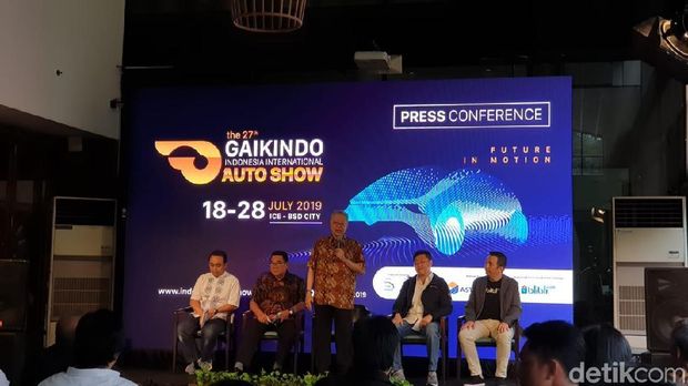 Jumpa pers yang diadakan Gaikindo di Jakarta, Selasa (14/5/2019)