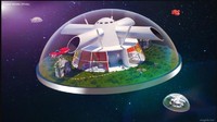 Pada tahun 1950-an manusia memprediksi akan ada rumah di luar angkasa. Saat ini sudah ada stasiun luar angkasa yang menjadi tempat tinggal astronot meski bentuknya tidak seperti yang ada dalam sketsa. Istimewa/Dok. www.angielist.com.