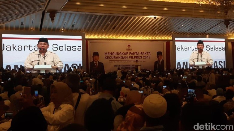 Prabowo: Saya Menolak Penghitungan Pemilu yang Curang Prabowo: Saya Menolak Penghitungan Pemilu yang Curang
