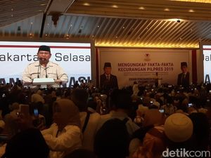 Prabowo: Saya Menolak Penghitungan Pemilu yang Curang
