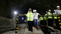 Hari ini konstruksi tunnel atau terowongan di Walini, Jawa Barat sudah bisa ditembus.