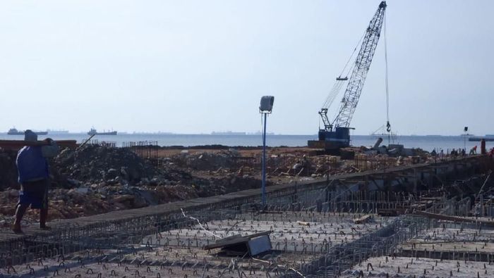 Proyek Pelabuhan KCN Marunda/Foto: Muhammad Idris/Detikcom Proyek Pelabuhan KCN Marunda/Foto: Muhammad Idris/Detikcom