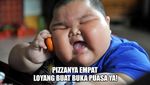 Deretan Meme Kocak Perjuangan Turunkan Berat Badan di Bulan Puasa
