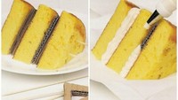 Untuk produk kue, dibutuhkan tampilan yang keren sehingga orang tertarik untuk membelinya. Salah satu caranya dengan menyambungkan karton kecil, tempat untuk menaruh krim agar tidak berantakan. Foto: Istimewa
