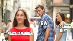 Deretan Meme Kocak Perjuangan Turunkan Berat Badan di Bulan Puasa