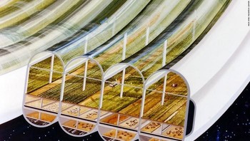 Tentu ada pembagian lokasi, baik untu tempat tinggal, pertanian atau industri. Foto: NASA