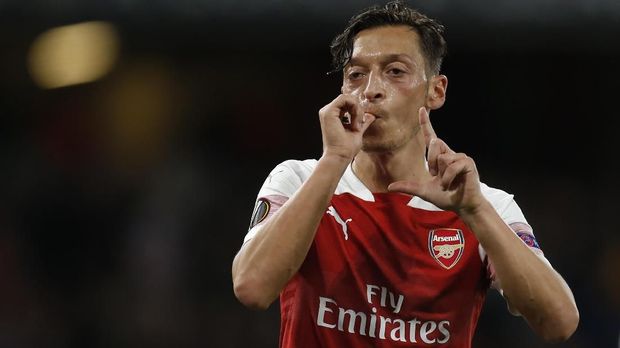 Mesut Ozil menjadi andalan Mikel Arteta di Arsenal.