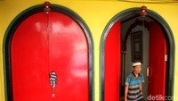 Begini penampakan salah satu sudut Masjid Lautze yang kental dengan nuansa etnis Tionghoa.