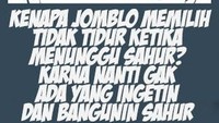 Pasti bawah mata para jomblo hitam nih karena kurang tidur di bulan puasa. Daripada kebablasan, mending nggak tidur untuk sahur ya. Foto: Istimewa