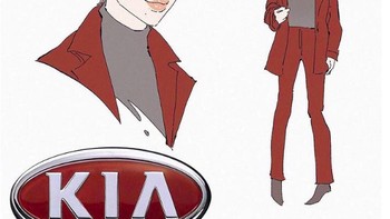 KIA menjelma jadi karakter dengan gaya cenderung formal casual. (Foto: instagram/sillvi_illustrations)