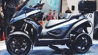 Dengan nama eQooder motor minim emisi ini menawarkan kendali dan kenyamanan tinggi layaknya mobil. Istimewa/Eqooder.