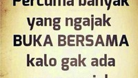 Tuh dengerin para jomblo! Percuma aja banyak undangan bukber kalau nggak ada yang ngajak kamu hidup bersama. Foto: Istimewa