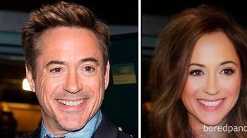 Tentu saja ada Robert Downey Jr aka Iron Man. Foto: Bored Panda