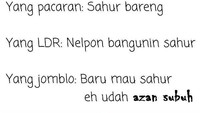 Kisah sedih lain dari para jomblo saat puasa adalah, baru mau sahur eh udah azan subuh. Sabar ya mblo... Foto: Istimewa