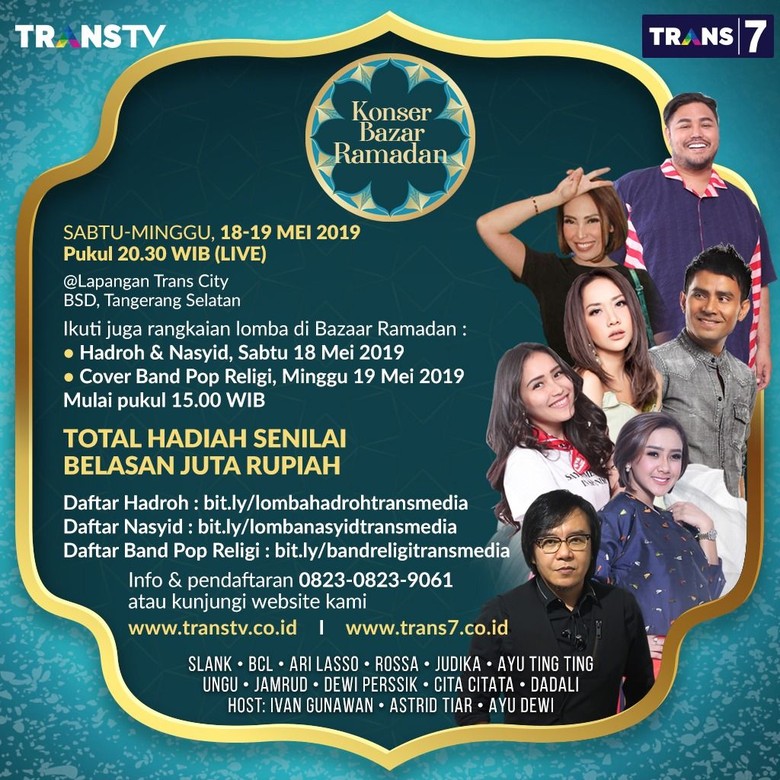 Weekend Ini, BCL hingga Slank Ramaikan Konser Bazar Ramadan Weekend Ini, BCL hingga Slank Ramaikan Konser Bazar Ramadan
