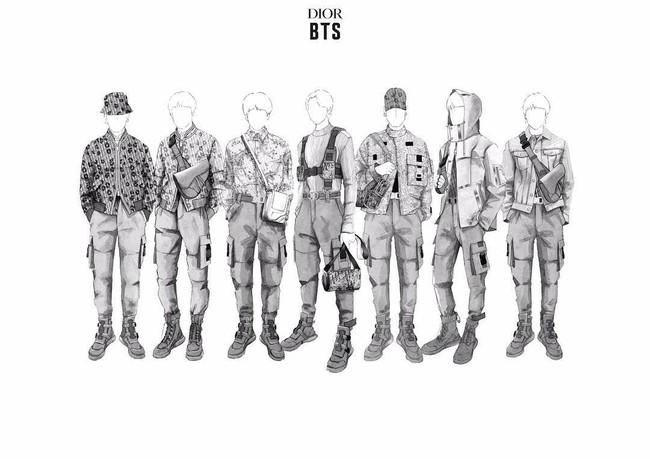 Untuk pertama kalinya Dior merancang rangkaian kostum panggung khusus untuk sebuah boyband Korea. Siapa lagi kalau bukan BTS yang sedang menggelar tur konser dunia mereka Love Yourself: Speak Yourself. Foto: Istimewa