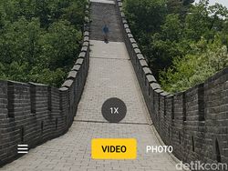 Aksi Realme X di Tembok Besar China