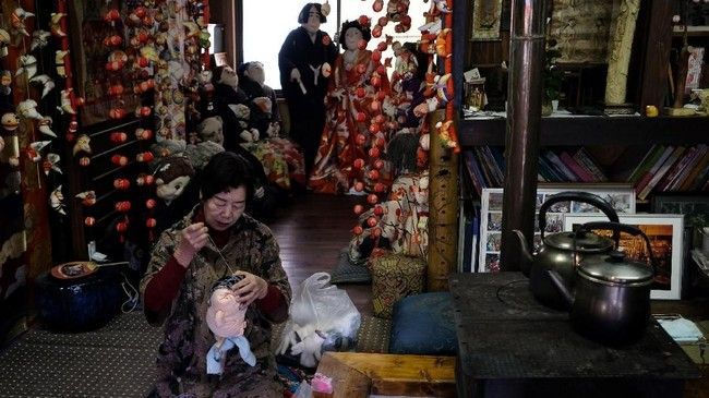 boneka di desa nagaro jepang