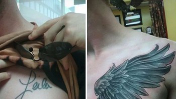 Jadi gambar sayap. (Foto: Boredpanda)