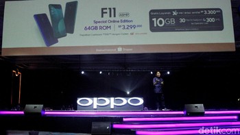 Oppo turut menghadirkan paket F11 Special Online Edition dengan harga Rp 3,299 juta. Foto: Rifkianto Nugroho/detikINET