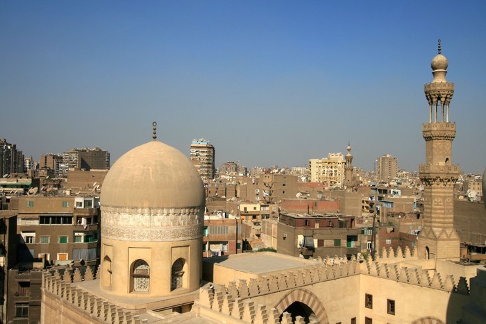 Shot inside the surrounding corridor of Ibn Tulun Mosque in Cairo