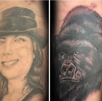 Saat gambar wajah kekasih diubah jadi gorila setelah putus. Kreatif, atau penuh dendam? Foto: Bored Panda