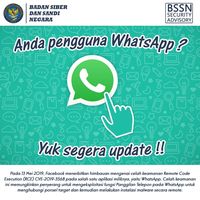 Badan Siber RI Minta Pengguna WhatsApp Segera Update