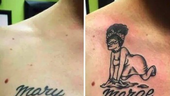 Mengubah tulisan dan ditambahkan gambar. (Foto: Boredpanda)