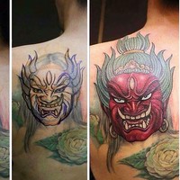 Teganya. Tato gambar mantan kekasih diubah jadi gambar iblis berwajah seram. Foto: Bored Panda