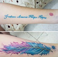 Kalau namanya panjang begini harus ditutupi dengan gambar tato yang besar juga. Foto: Bored Panda