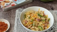 Ini namanya scramble egg istimewa. Orak-arik telur dipadu dengan irisan wortel dan paprika memang bisa jadi suguhan spesial. Foto: Instagram@_brownita