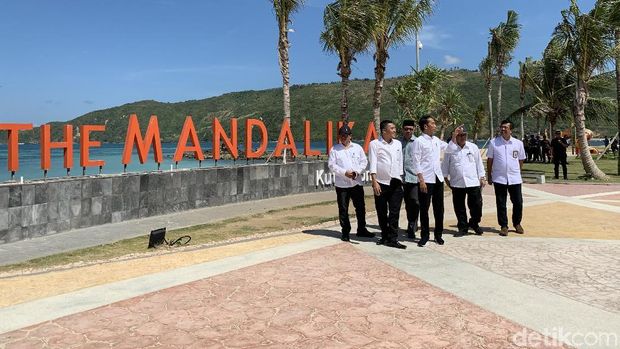Presiden Jokowi di Mandalika.