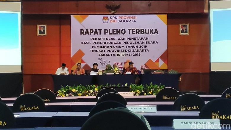 Saksi Paslon dan Parpol Belum Lengkap Hadir, Rapat Pleno KPU DKI Diskors Saksi Paslon dan Parpol Belum Lengkap Hadir, Rapat Pleno KPU DKI Diskors