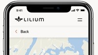 Kamu dapat memesan Lilium Jet dari landasan pendaratan terdekat mereka melalui aplikasi di smartphone (Dok. Lilium)