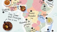 Meski persentase nya kecil, tapi makanan Afrika juga sering diunggah ke Instagram. Di posisi pertama ada Sao Tome Principe, lalu ada Dumboy, hingga Canjeero dari Somalia. Foto: Rebecca Moss/Boredpanda