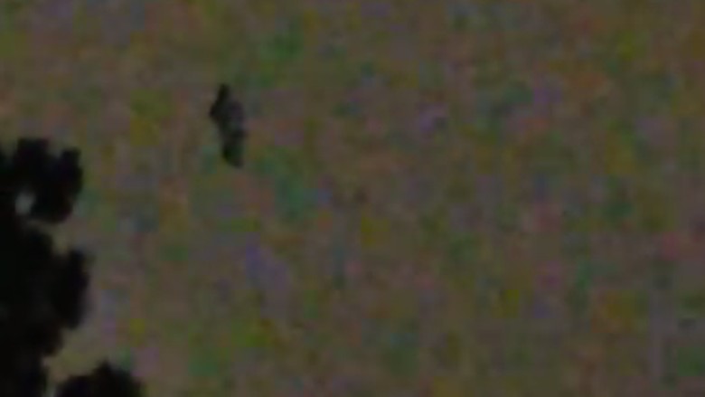 Sosok hitam yang turun dari langit (Pablo Morales/Youtube) Sosok hitam yang turun dari langit (Pablo Morales/Youtube)