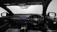 Interior hitam itu bisa didapatkan di Honda HR-V varian RS.  Foto: Honda