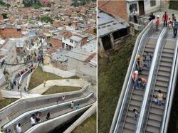 Potret Eskalator Paling Unik di Dunia