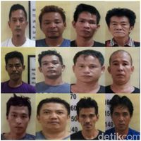 12 Tahanan kabur masih buron.