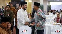 Ketua KPK Agus Rahardjo hadir dalam buka puasa bersama tersebut.