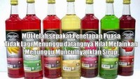Kabarnya sirup jadi penanda akurat untuk menentukan awal bulan puasa. Bukan tunggu hilal, tapi tunggu iklan sirup, hihihi. Foto: Istimewa