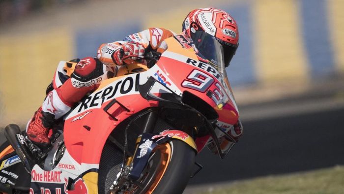 Marc Marquez merebut pole position MotoGP Prancis. (Foto: Mirco Lazzari gp/Getty Images) Marc Marquez merebut pole position MotoGP Prancis. (Foto: Mirco Lazzari gp/Getty Images)