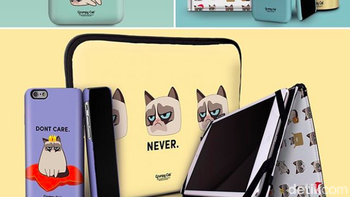 Beragam produk dengan wajah Grumpy Cat. Pada tahun 2014 saja, Grumpy Cat kabarnya sudah menghasilkan duit sampai 64 juta poundsterling. Foto: Instagram