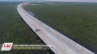 Panjang ruas Tol Terbanggi Besar-Pematang Panggang mencapai 112 kilometer (km). Dok. PT Hutama Karya (Persero).